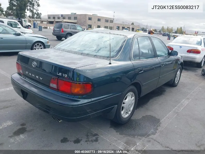 1995 Toyota Camry Le VIN: JT2GK12E5S0083217 Lot: 40365773