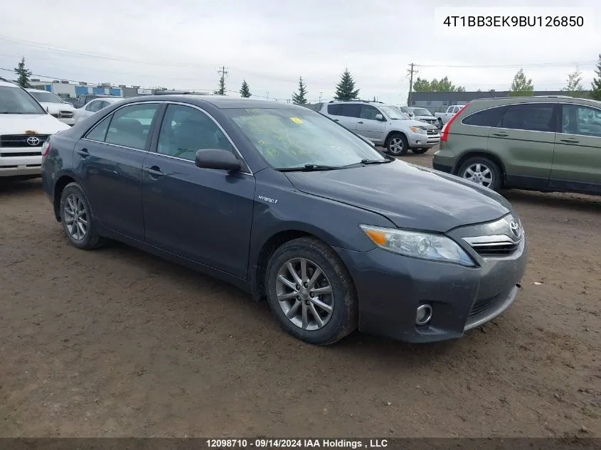 2011 Toyota Camry Hybrid VIN: 4T1BB3EK9BU126850 Lot: 12098710