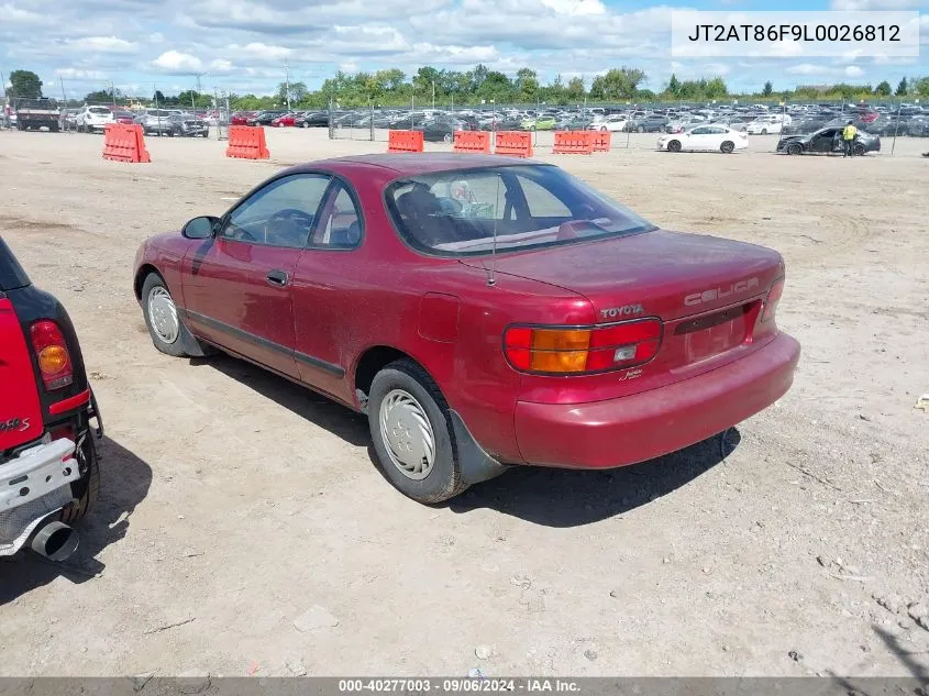 1990 Toyota Celica St VIN: JT2AT86F9L0026812 Lot: 40277003