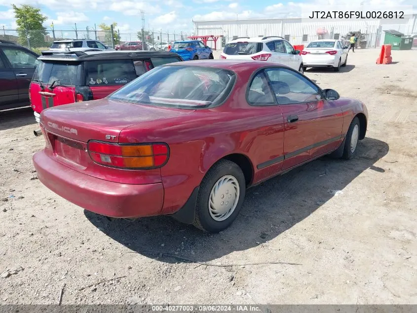 1990 Toyota Celica St VIN: JT2AT86F9L0026812 Lot: 40277003