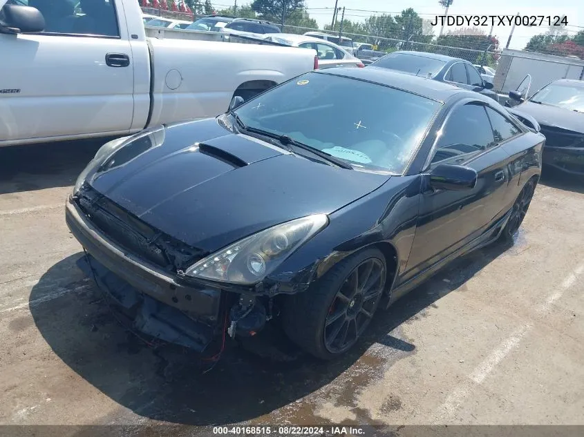 2000 Toyota Celica Gts VIN: JTDDY32TXY0027124 Lot: 40168515