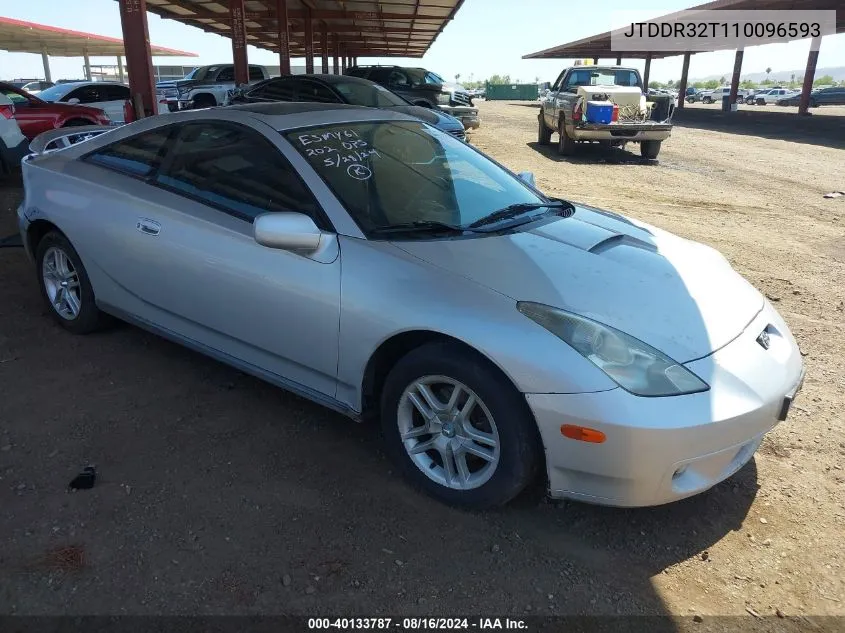 2001 Toyota Celica Gt VIN: JTDDR32T110096593 Lot: 40133787