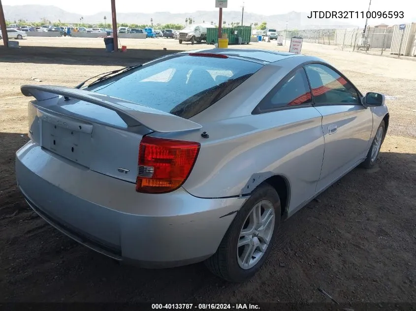 2001 Toyota Celica Gt VIN: JTDDR32T110096593 Lot: 40133787