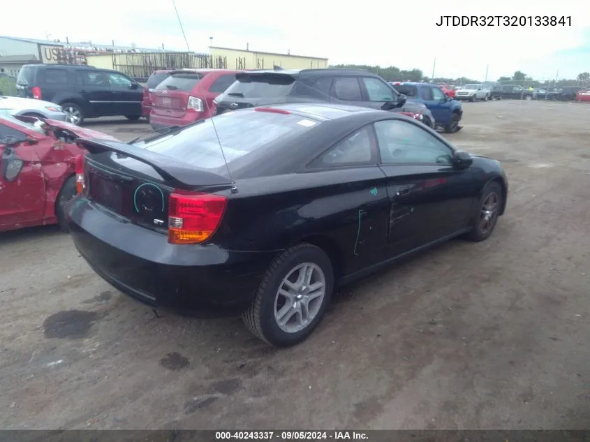 2002 Toyota Celica Gt VIN: JTDDR32T320133841 Lot: 40243337