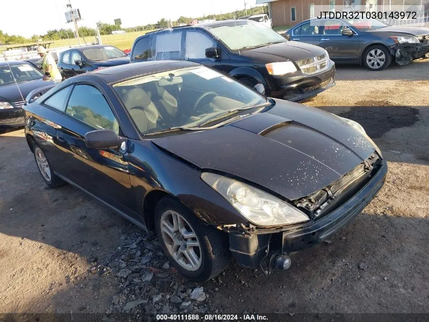 2003 Toyota Celica Gt VIN: JTDDR32T030143972 Lot: 40111588