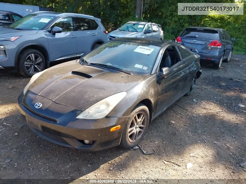 2004 Toyota Celica Gt VIN: JTDDR32T540173017 Lot: 40093889