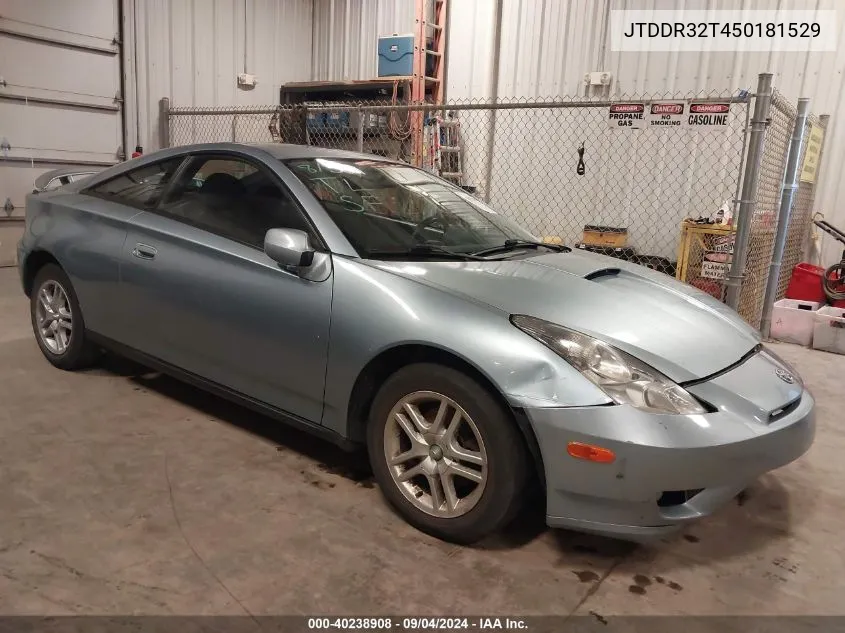 2005 Toyota Celica Gt VIN: JTDDR32T450181529 Lot: 40238908