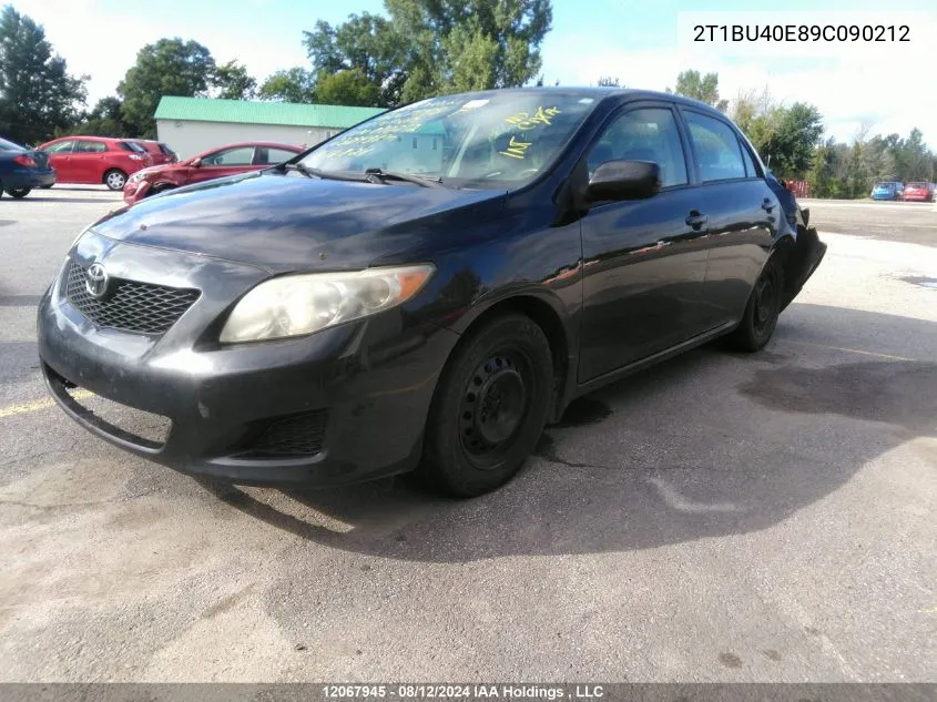 2009 Toyota Corolla S/Le/Xle VIN: 2T1BU40E89C090212 Lot: 12067945