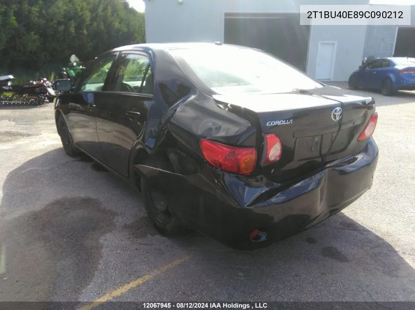 2009 Toyota Corolla S/Le/Xle VIN: 2T1BU40E89C090212 Lot: 12067945