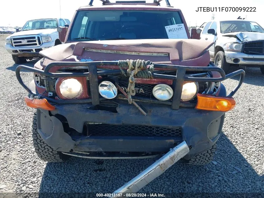 JTEBU11F070099222 2007 Toyota Fj Cruiser