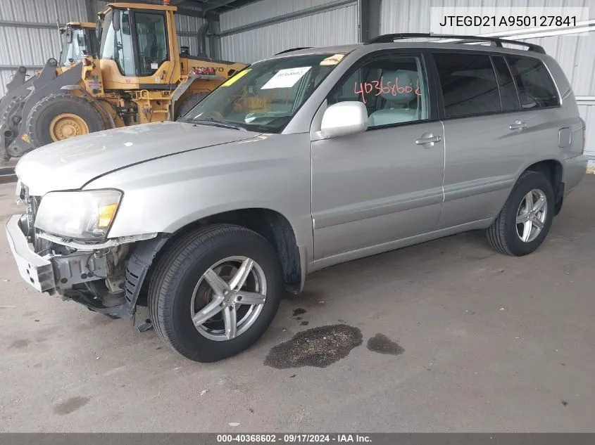 JTEGD21A950127841 2005 Toyota Highlander