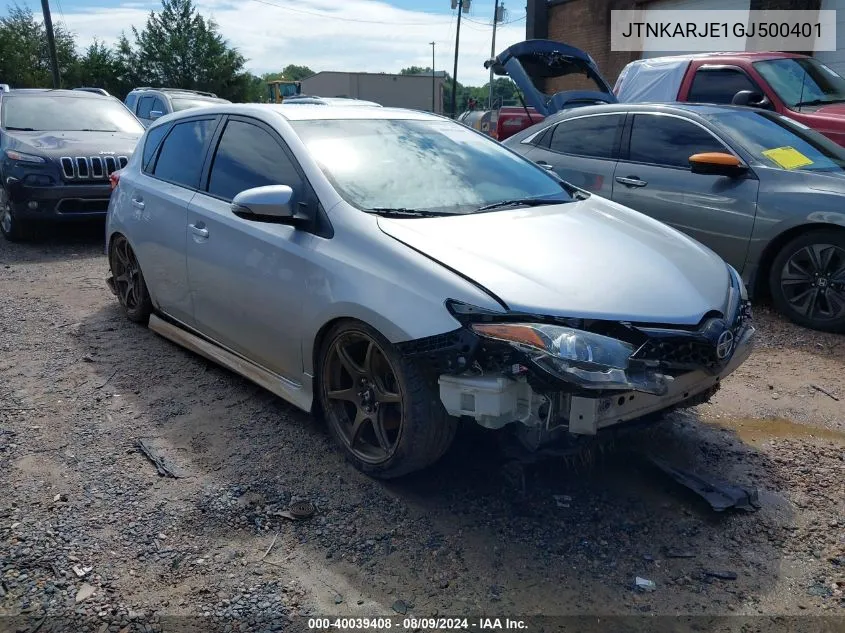 2016 Scion Im VIN: JTNKARJE1GJ500401 Lot: 40039408