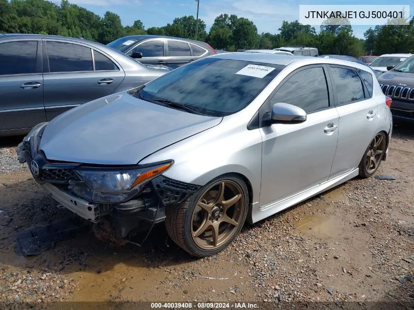 2016 Scion Im VIN: JTNKARJE1GJ500401 Lot: 40039408