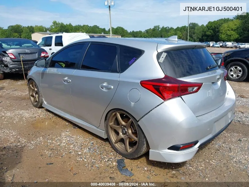 2016 Scion Im VIN: JTNKARJE1GJ500401 Lot: 40039408