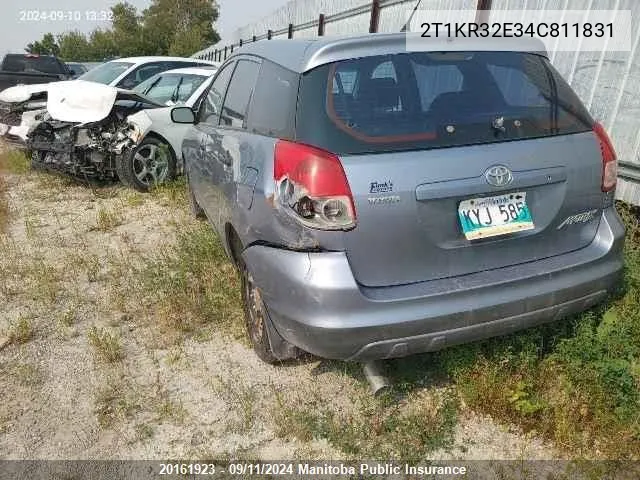 2004 Toyota Matrix VIN: 2T1KR32E34C811831 Lot: 20161923