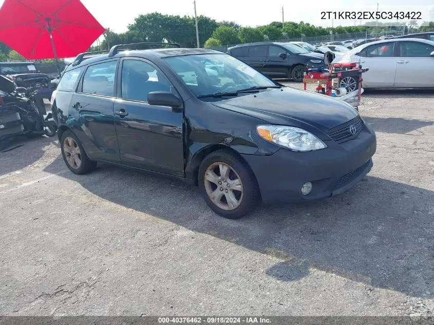 2T1KR32EX5C343422 2005 Toyota Matrix Xr