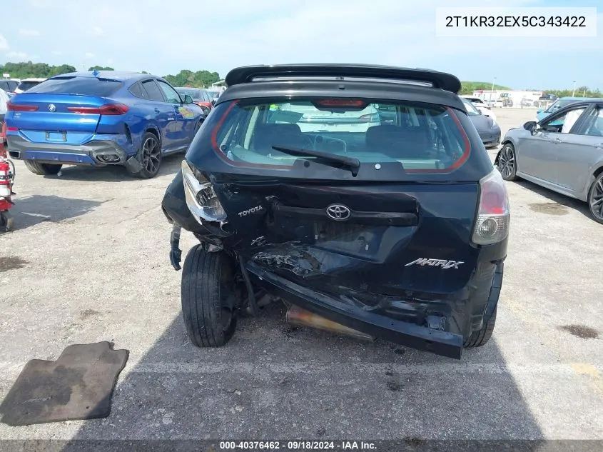 2T1KR32EX5C343422 2005 Toyota Matrix Xr