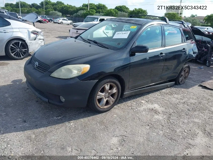 2T1KR32EX5C343422 2005 Toyota Matrix Xr