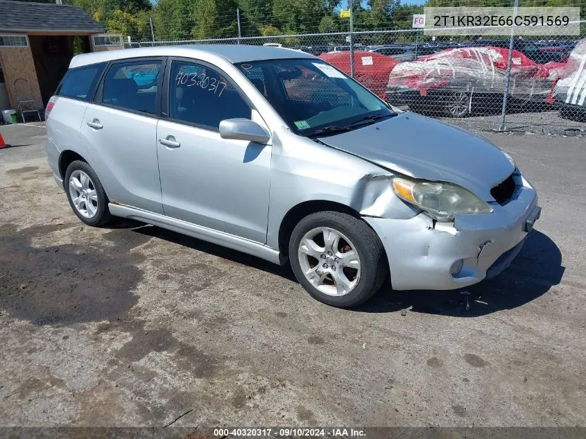 2006 Toyota Matrix Xr VIN: 2T1KR32E66C591569 Lot: 40320317