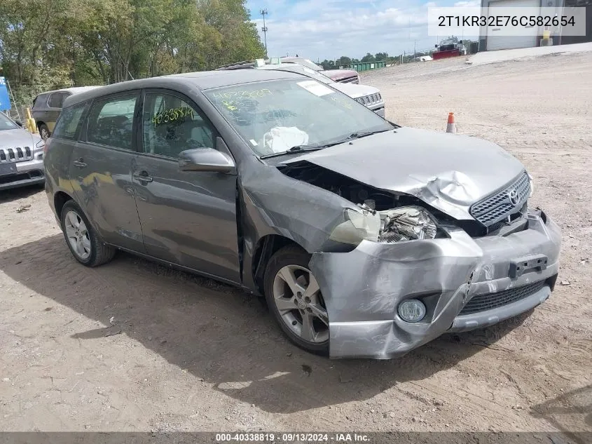 2006 Toyota Matrix Xr VIN: 2T1KR32E76C582654 Lot: 40338819