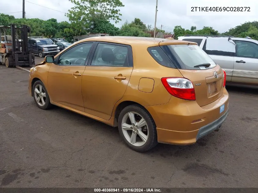 2009 Toyota Matrix S VIN: 2T1KE40E69C028272 Lot: 40360941