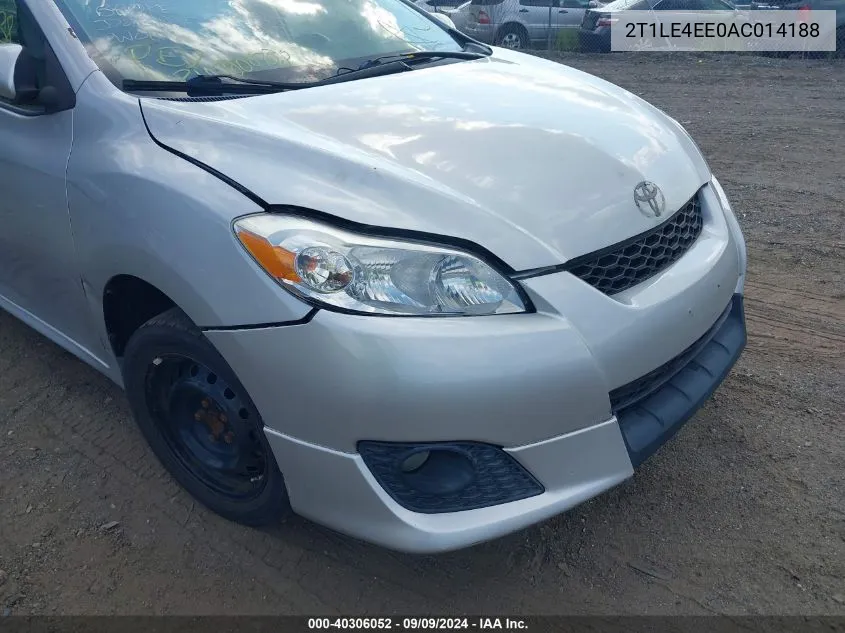 2010 Toyota Matrix S VIN: 2T1LE4EE0AC014188 Lot: 40306052