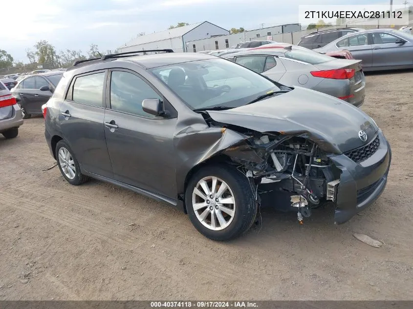 2010 Toyota Matrix VIN: 2T1KU4EEXAC281112 Lot: 40374118