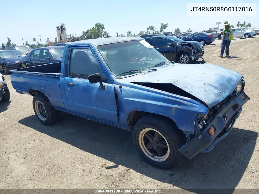 1986 Toyota Pickup 1/2 Ton Rn50 VIN: JT4RN50R8G0117016 Lot: 40031798