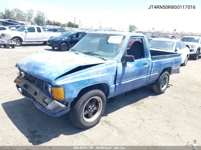 1986 Toyota Pickup 1/2 Ton Rn50 VIN: JT4RN50R8G0117016 Lot: 40031798