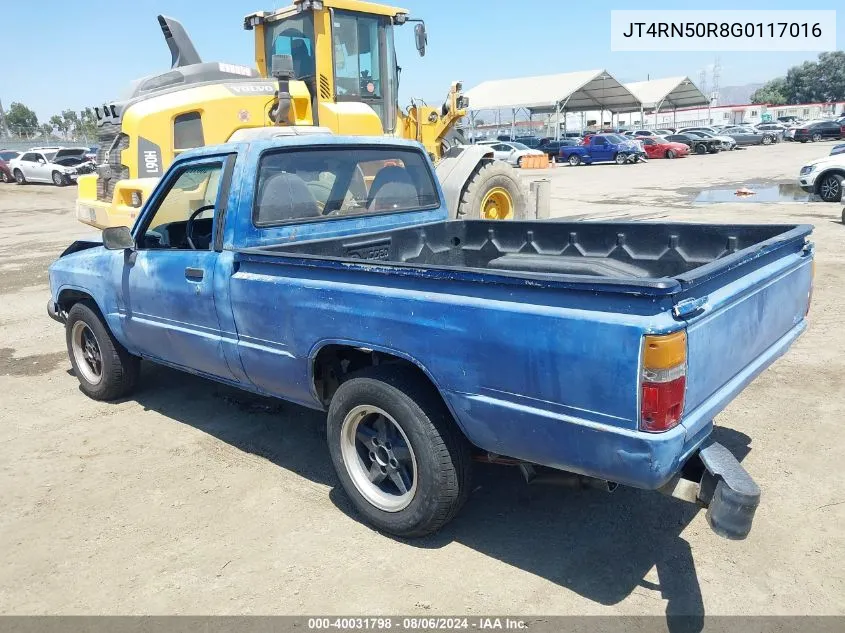 1986 Toyota Pickup 1/2 Ton Rn50 VIN: JT4RN50R8G0117016 Lot: 40031798