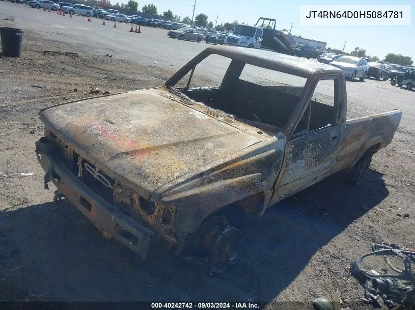 1987 Toyota Pickup Rn64 Dlx VIN: JT4RN64D0H5084781 Lot: 40242742