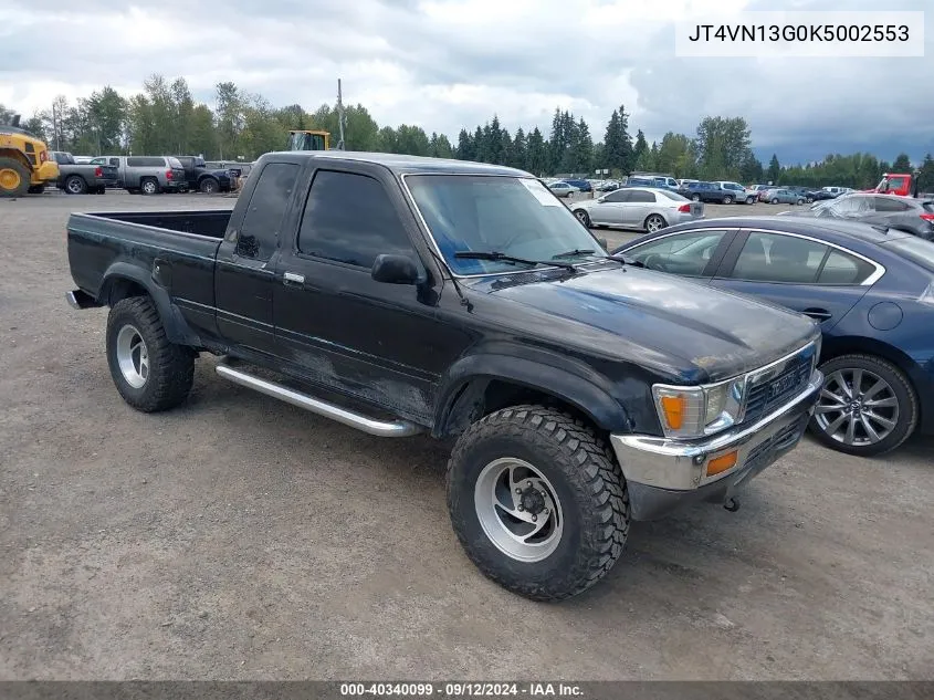 1989 Toyota Pickup 1/2 Ton Ex Long Whlbs Sr5 VIN: JT4VN13G0K5002553 Lot: 40340099