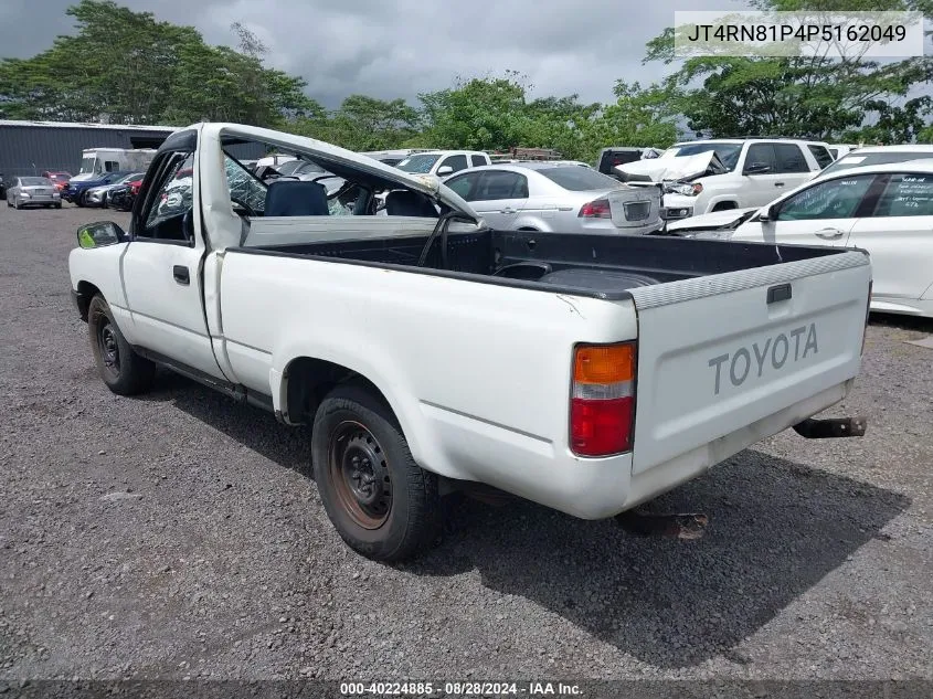 1993 Toyota Pickup 1/2 Ton Short Whlbse Dx VIN: JT4RN81P4P5162049 Lot: 40224885