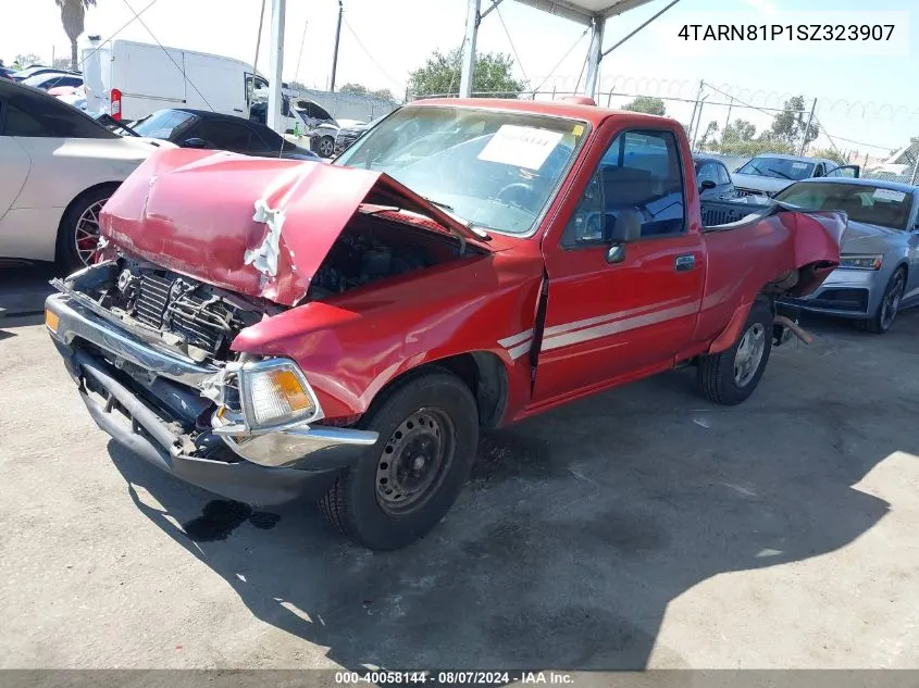 1995 Toyota Pickup 1/2 Ton Short Whlbse Dx VIN: 4TARN81P1SZ323907 Lot: 40058144