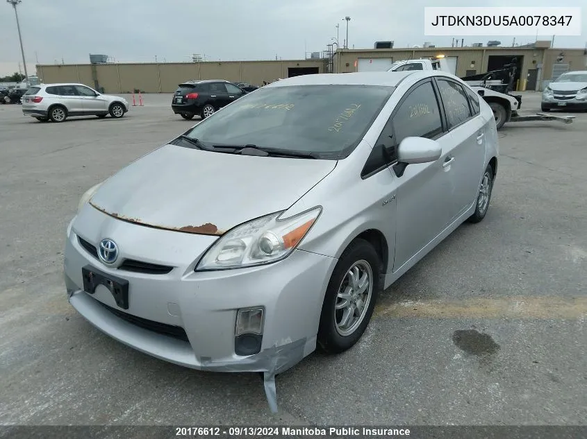 JTDKN3DU5A0078347 2010 Toyota Prius