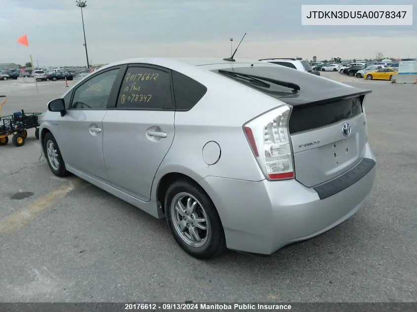 JTDKN3DU5A0078347 2010 Toyota Prius