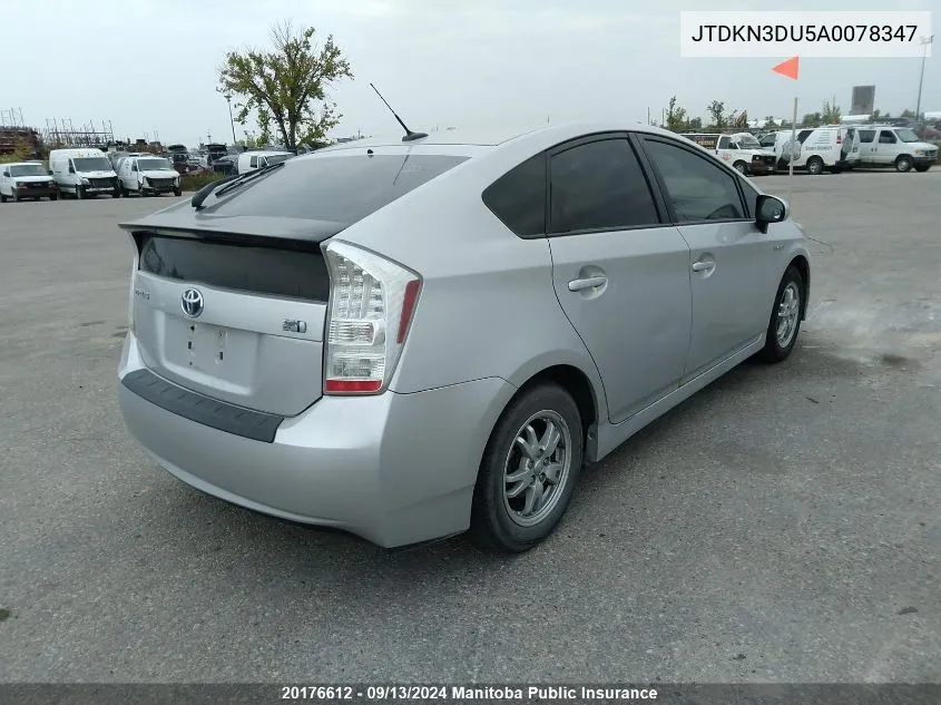 JTDKN3DU5A0078347 2010 Toyota Prius