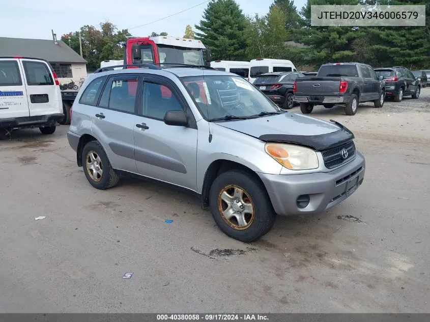 2004 Toyota Rav4 VIN: JTEHD20V346006579 Lot: 40380058