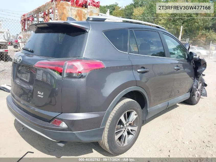 2016 Toyota Rav4 Xle VIN: 2T3RFREV3GW477168 Lot: 40352782