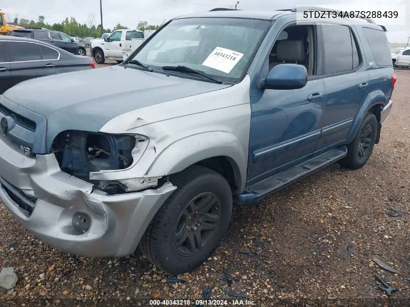 5TDZT34A87S288439 2007 Toyota Sequoia Sr5