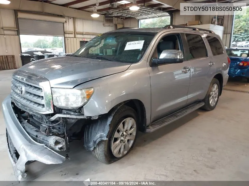 5TDDY5G18BS050506 2011 Toyota Sequoia Platinum