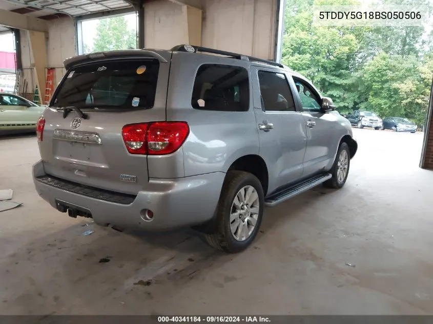 2011 Toyota Sequoia Platinum VIN: 5TDDY5G18BS050506 Lot: 40341184