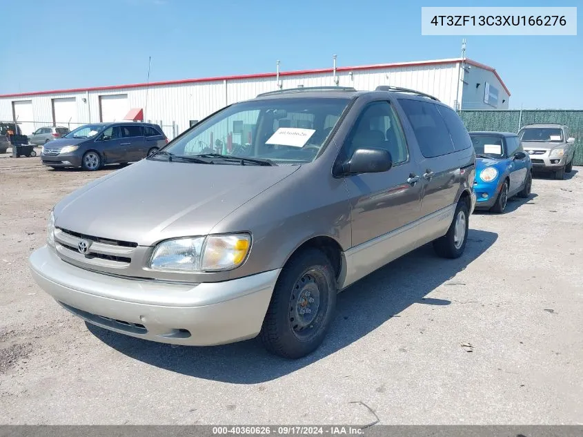 1999 Toyota Sienna Xle VIN: 4T3ZF13C3XU166276 Lot: 40360626