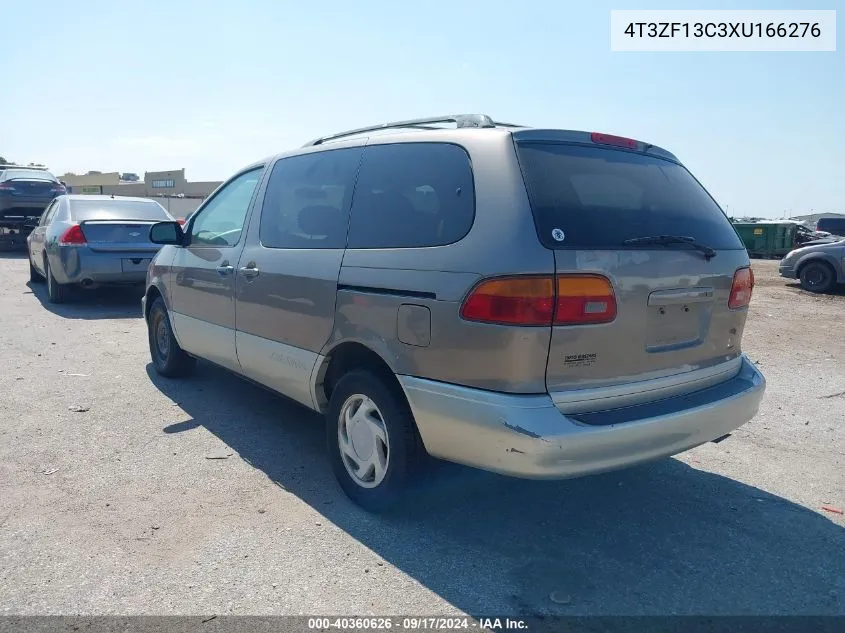 1999 Toyota Sienna Xle VIN: 4T3ZF13C3XU166276 Lot: 40360626