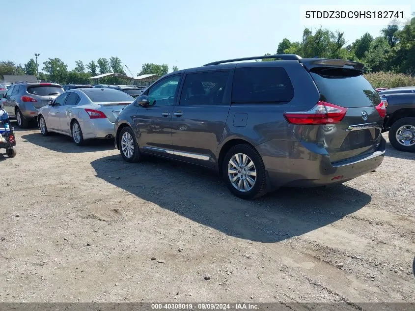 5TDDZ3DC9HS182741 2017 Toyota Sienna Limited Premium 7 Passenger