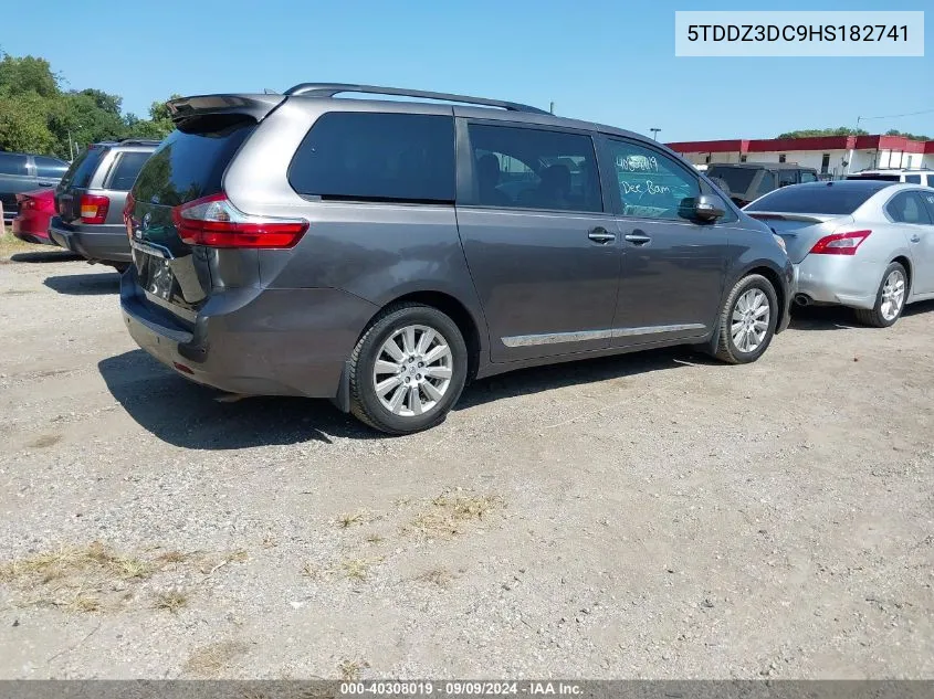 2017 Toyota Sienna Limited Premium 7 Passenger VIN: 5TDDZ3DC9HS182741 Lot: 40308019