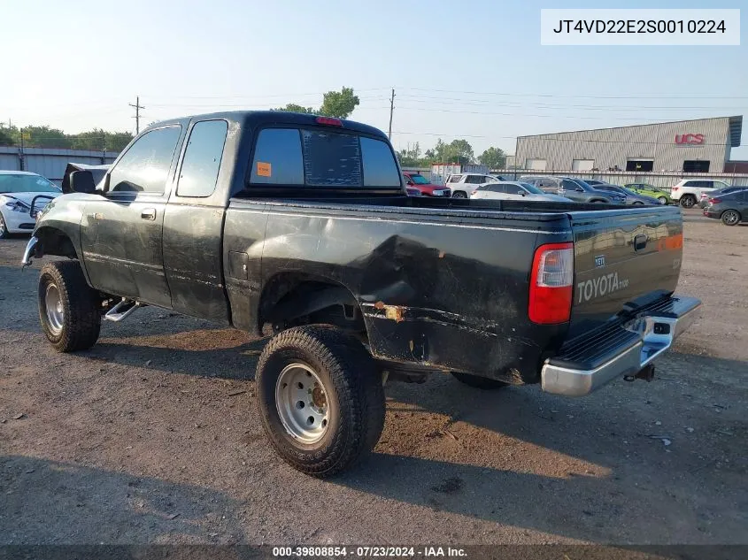 1995 Toyota T100 Xtracab Dx VIN: JT4VD22E2S0010224 Lot: 39808854