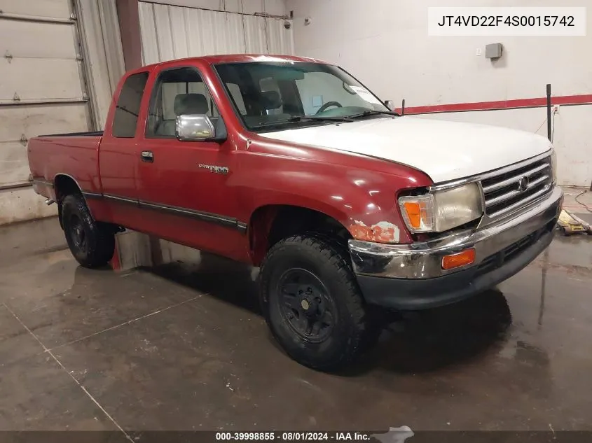 JT4VD22F4S0015742 1995 Toyota T100 Xtracab Sr5