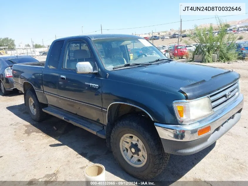 1996 Toyota T100 Xtracab Sr5 VIN: JT4UN24D8T0032646 Lot: 40332065