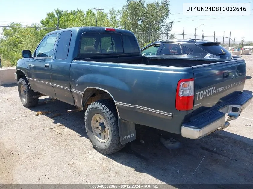 1996 Toyota T100 Xtracab Sr5 VIN: JT4UN24D8T0032646 Lot: 40332065